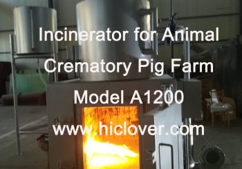 Incinerator for Animal Crematory Pig Farm Model A1200