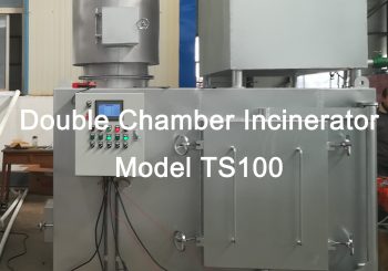 Medium Size：Burning Rate：60-80 kg/hr Pyrolytic Double Chamber Incinerator