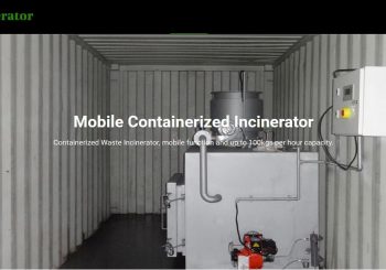 Containerized Mobile Incinerator Pre-assembled, containerized type