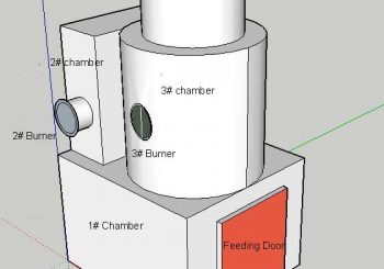 General specifications of a 100 kg/hr three combustion Chambers Incinerator