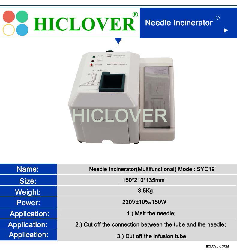 Needle Incinerator(Needle & Syringe Destroyers) and Micro Incinerator for COVID 19 waste