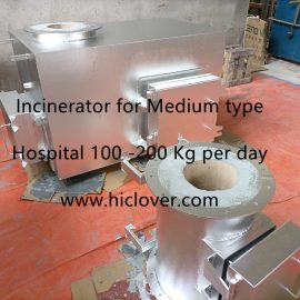 Incinerator for Medium type Hospital 100 -200 Kg per day