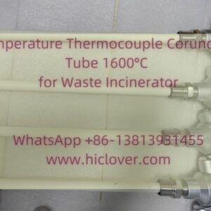 Temperature Thermocouple Corundum Tube 1600°C  for Waste Incinerator