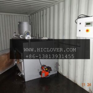 Portable Waste Treatment System-Highlights the ease of transport and setup
