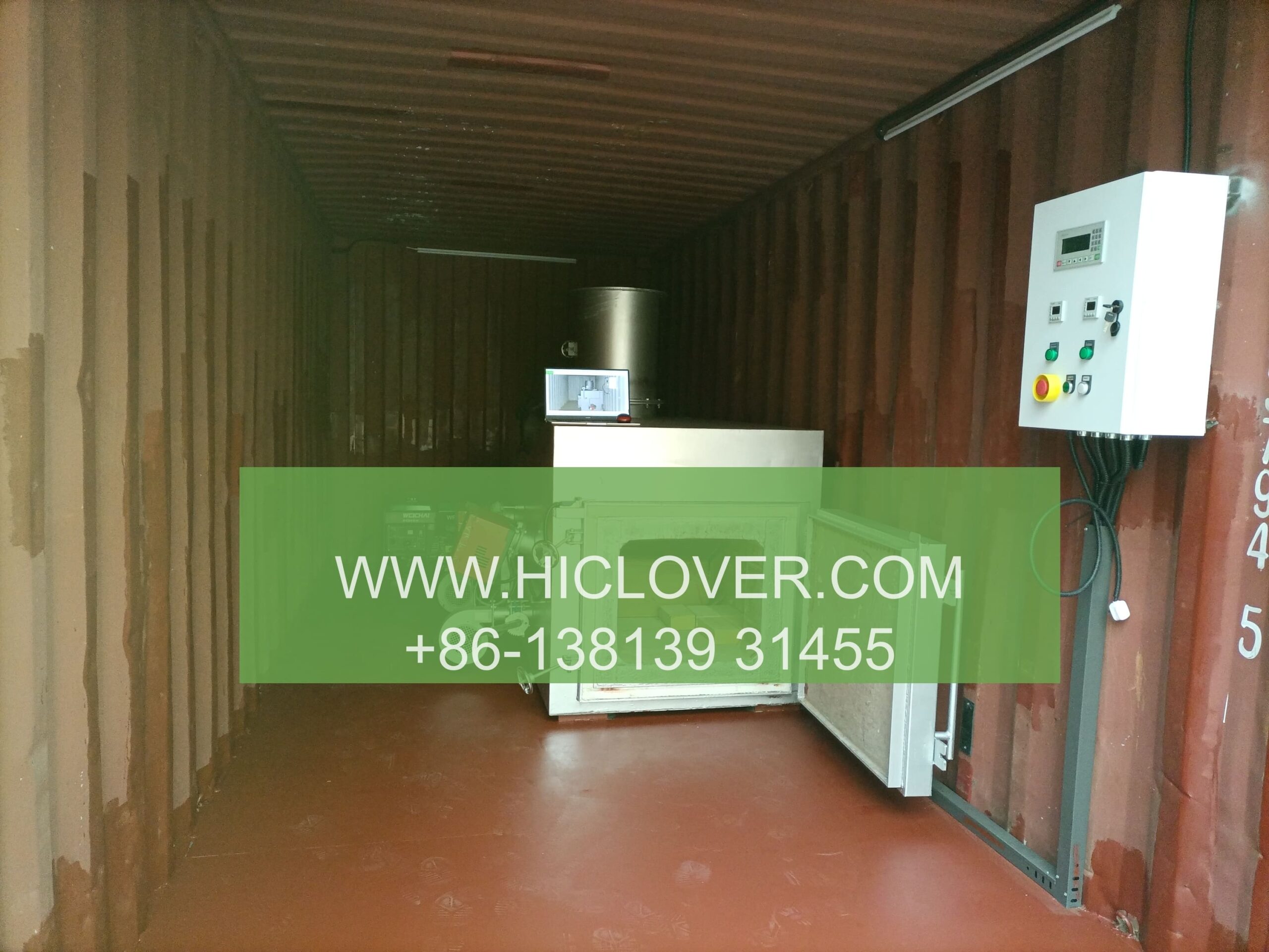 Skid-Mounted Incinerator-Indicates incinerators mounted on skids for easy transport